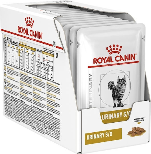 Royal Canin Urinary S/o Wet Food for Adult Cats in Pouches with Rice 12x85gr