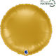 18 Zoll Gold Rund Metallisches Luftballon