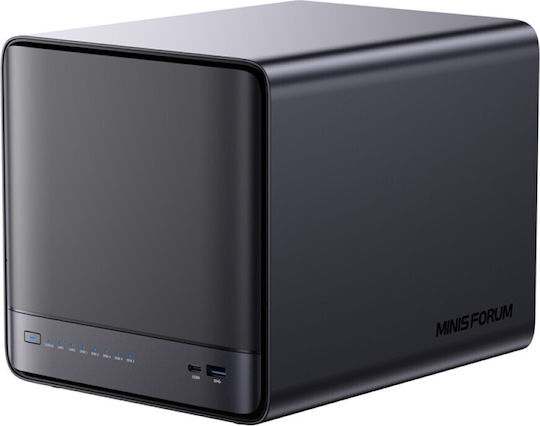 Minisforum NAS N5 Pro NAS με 5 θέσεις για HDD/M.2/SSD και 2 θύρες Ethernet