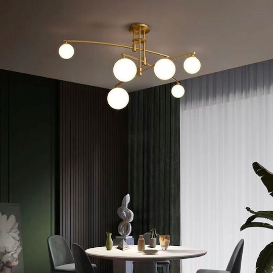 Alista Home Lustră Auriu pentru 6 Becuri G9