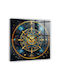 Tulup Silent Wall Clock Glass Multicolour Ø30cm