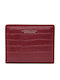 Small Fabric Women's Card Wallet Burgundy PL822-17A Burgundy