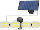 Solar Floodlight Motion Sensor Solar Unit Via Cable 8 Cob Leds