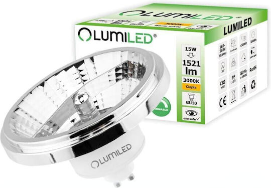 Lumiled Λάμπα LED για Ντουί GU10 Θερμό Λευκό 1521lm Dimmable