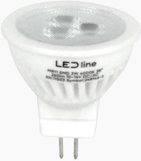 LED line LED крушка 3W и форма MR11 Неутрално бяло