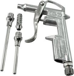 Pneumatic Air Blow Gun Interchangeable Nozzles 1/4" 16 50 80 Mm Carguard
