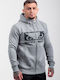 Sweatshirt mit Kapuze Grau/Schwarz