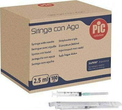 PiC Solution Σύριγγες 22G 2.5ml 100τμχ