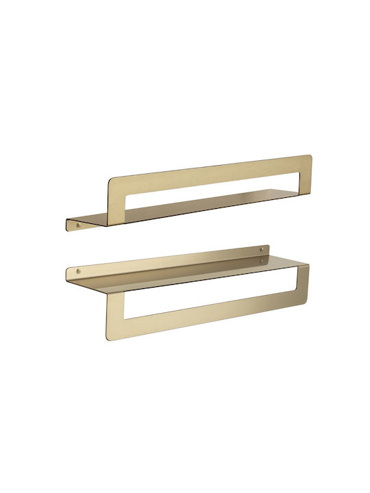 Gedy Cleo Wall-Mounted Bathroom Shelf Unit Inox...