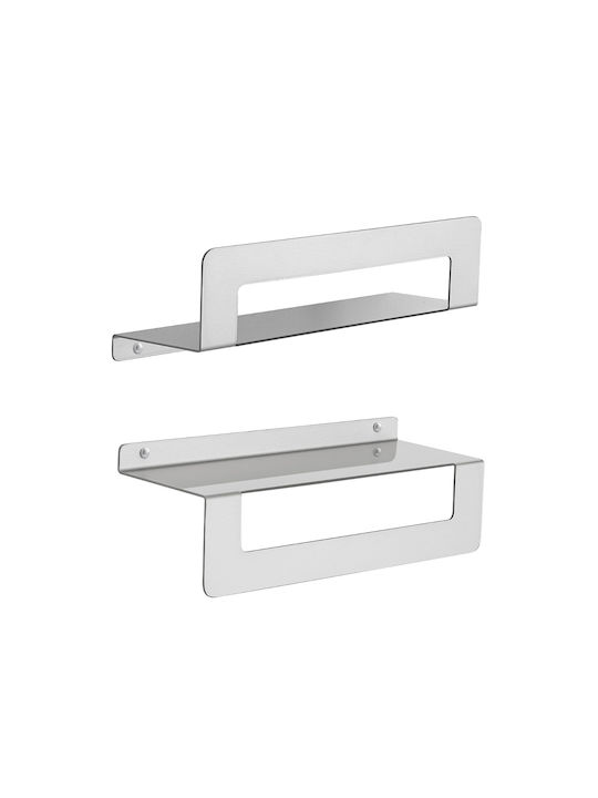 Gedy Cleo Wall-Mounted Bathroom Shelf Unit Inox...