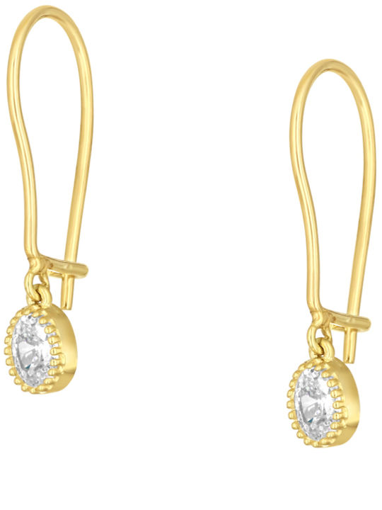 Earrings made of Gold 9K with Stones