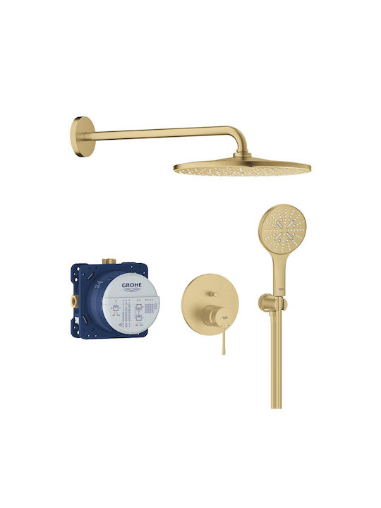 Grohe για Ντουζιέρα 2 Εξόδων Ασημί 4005176791840