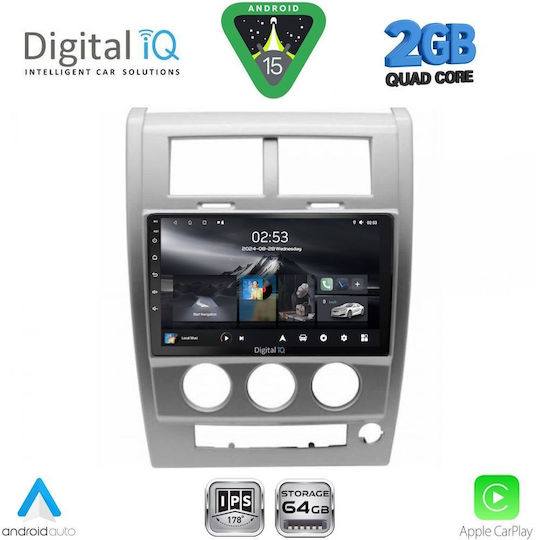 Digital IQ Ηχοσύστημα Αυτοκινήτου για Jeep Cherokee / Liberty 2007-2014 (Bluetooth/USB/WiFi/GPS/Apple-Carplay/Android-Auto) με Οθόνη Αφής 10"