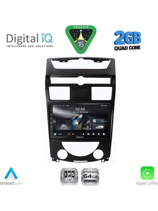 Digital IQ Car Audio System for Ssangyong Rexton 2006-2015 (Bluetooth/USB/WiFi/GPS/Apple-Carplay/Android-Auto) with Touch Screen 10"