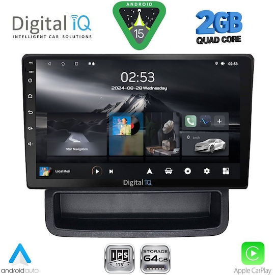 Digital IQ Car Audio System for Opel Vivaro Renault Trafic Nissan Primastar 2004-2015 (Bluetooth/USB/WiFi/GPS/Apple-Carplay/Android-Auto) with Touch Screen 10"