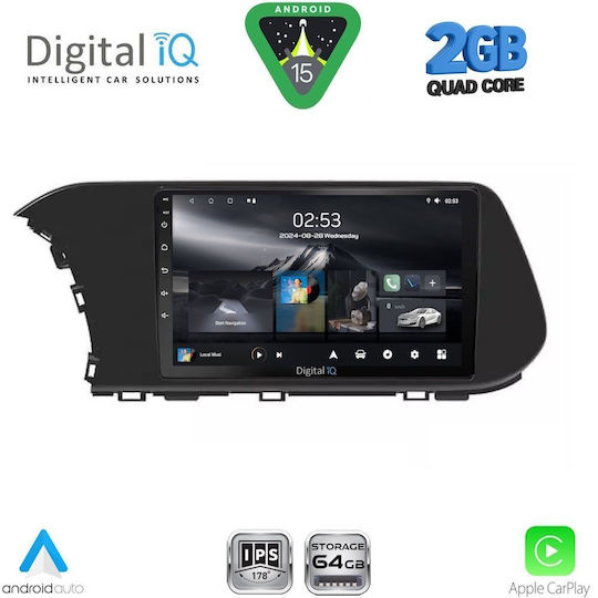 Digital IQ Автомобилна Аудио Система (Блутут/USB/WiFi/GPS/Apple-Carplay/Android-Auto) с Тъчскрийн 10"