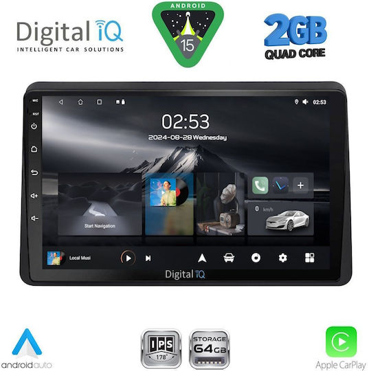 Digital IQ Ηχοσύστημα Αυτοκινήτου για Opel Movano Renault Master Nissan NV400 2020 (Bluetooth/USB/WiFi/GPS/Apple-Carplay/Android-Auto) με Οθόνη Αφής 10"