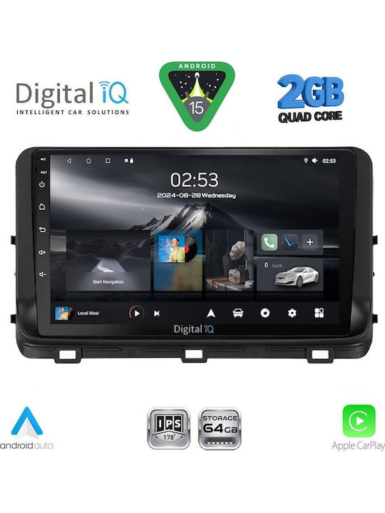Digital IQ Car Audio System for Kia Ceed / XCeed 2018-2022 (Bluetooth/USB/WiFi/GPS/Apple-Carplay/Android-Auto) with Touch Screen 10"