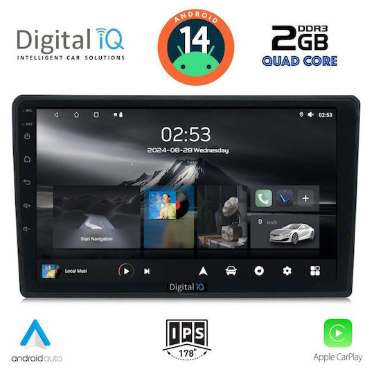 Digital IQ Ηχοσύστημα Αυτοκινήτου για Citroen C4 / DS4 2018 (Bluetooth/USB/WiFi/GPS/Apple-Carplay/Android-Auto) με Οθόνη Αφής 10"