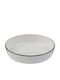 Fine Plate Soup made of Porcelain Green with Diameter 21cm 6pcs