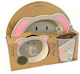 Gusto Casa Gusto Casa Baby & Kids Feeding Set from Plastic Gray 5 Pieces