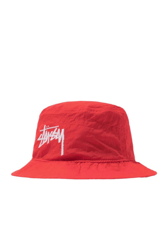 Nike Stussy Υφασμάτινo Ανδρικό Καπέλο Στυλ Bucket Κόκκινο