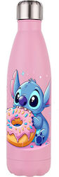 Μπουκάλι Θερμός Lilo & Stitch 500ml Ροζ Matte
