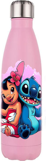 Photoretous Thermosflasche Lilo & Stitch 500ml Rosa Matt