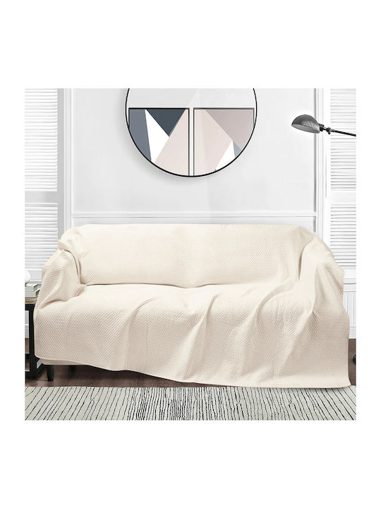 Liolios Home Ριχτάρι Διθέσιου Καναπέ 180x250εκ. Off White
