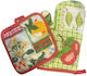 Dream House Oven Mitt Fabric Green 1pcs
