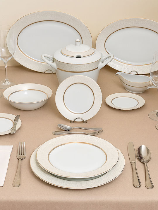 Bohemia Auriu Porțelan Set de Vase 72buc