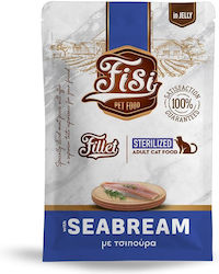 Fisi Fillet Cat Sterilised Τσιπουρα Ζελε 85gr