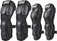 Set Protecție Genunchi Coturi Motocicletă Durabil Abs Ușor Confortabil Reglabil Motocicletă Scuter Atv Enduro Bicicletă Fixato Negru