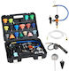 Coolant Pressure Test Set 47 Pieces Vacuum Radiator Refill Set 3 Metal Adapters Universal Application Car Cooling System Pressure Test Tool Pressure Pump & Plastic-Aluminum Filler