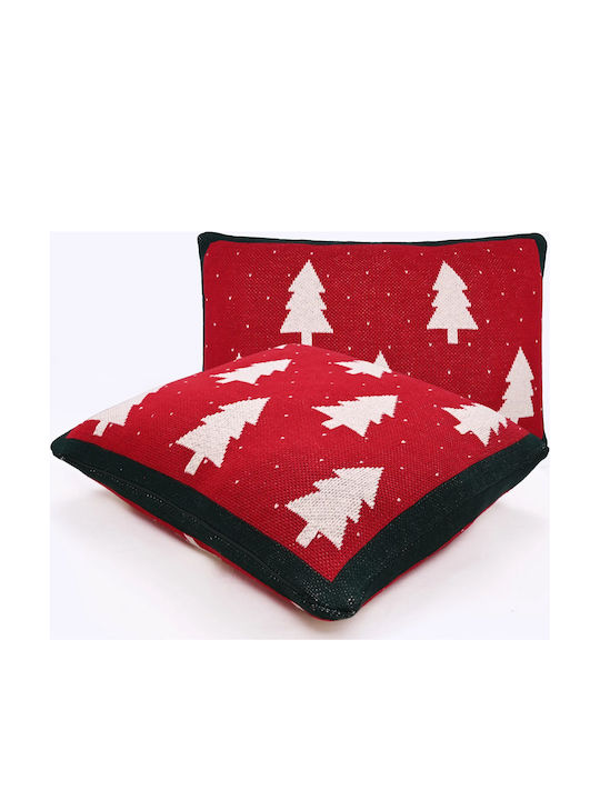 Pillow Albero Red Green 50x50cm Liolios Home 2518