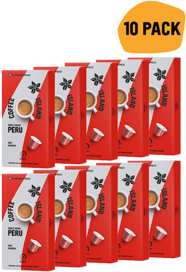 Coffee Island Capsule Espresso Compatibile cu Mașina Nespresso 10capace
