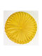 Liolios Home Μαξιλάρι Καναπέ από Βελούδο Yellow 42x42εκ.