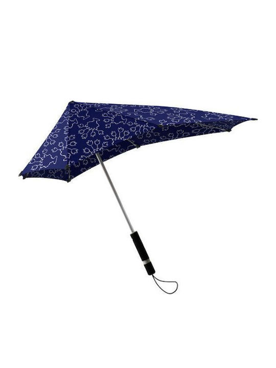 Senz° Regenschirm Kompakt Blau