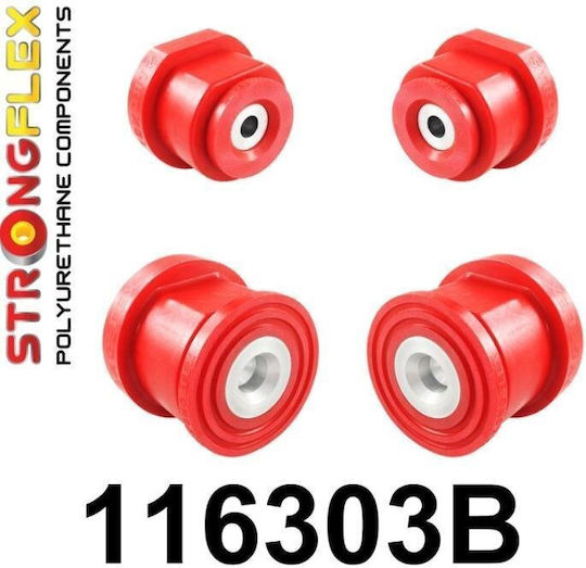 Rear Axle Bridge Bushings Strongflex Mercedes Clk W209 C Class W203 Slk R171 R172 80sha 4 Pieces 116303b