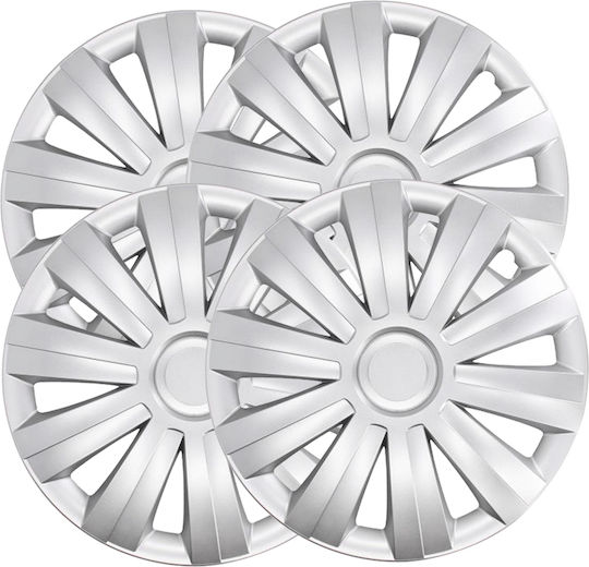 Mammooth Car Hubcap Set 17" 4pcs Silver