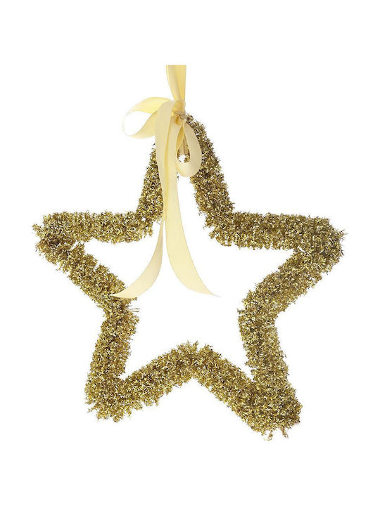 Iliadis Plastic Christmas Decorative Pendant Star 32cm Gold