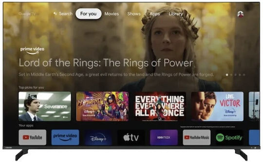 Toshiba Smart Τηλεόραση 65" 4K UHD QLED QG5E63DG HDR (2025) 65QG5E63DG