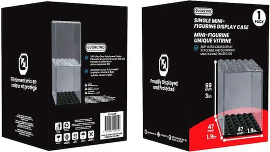Evoretro Acrylic Display Case Mini Figures Single Stackable