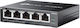 TP-LINK ES205GP v1 Managed L2 PoE+ Switch with 5 Gigabit (1Gbps) Ethernet Ports and 5 SFP Ports