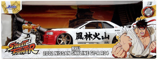 Set Figurină Metalică 6cm Nissan Skyline Gtr Mașină Scară 1:24