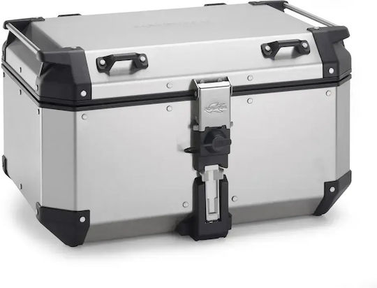 Kappa Moto KVoyager Motorcycle Top Case Monokey Aluminum 58lt Light Natural Aluminium