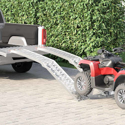 Vidaxl Ράμπα Φόρτωσης 2 Pcs Ασημί 222 X 29 X 14 Εκ Αλουμίνιο
