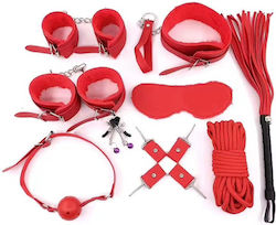 BDSM Kit in Red Color 10pcs