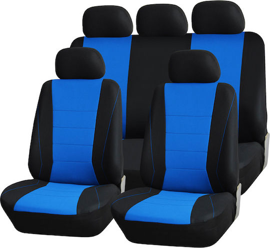 Καλύμματα Καθισμάτων Smart Buy Full Set 11 Τεμαχίων Μπλε 1-049-06-0002