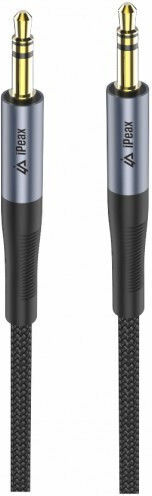 iPEAX 3.5mm Jack Audio Cable 3.5mm Male - 3.5mm Male Black 1.5m With Gold Plated Terminals